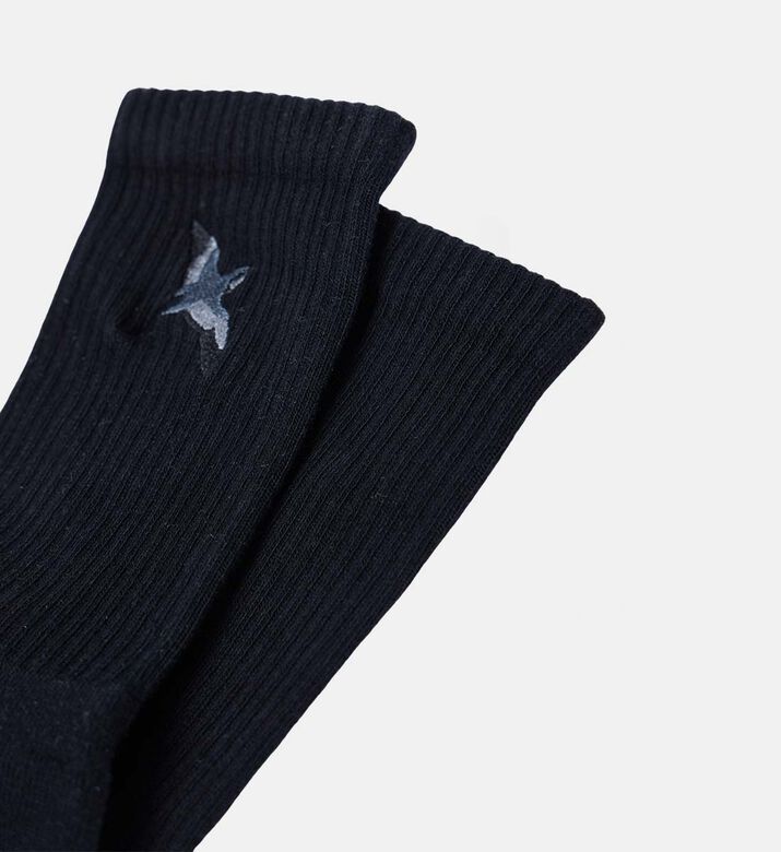 Axel Arigato Embroidered Bird Logo Ribbed Socks, Packshot View