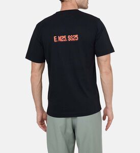 تيشيرت قطن بشعار مطرّز وياقة دائرية