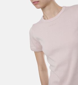 Aristide Logo-embroidery Ribbed T-shirt