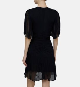 فستان فيفيان موسلين قصير مطبوع