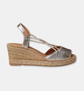 Toni Pons Metallic Wedge Slingback Espadrilles, Light-gold, Eu-39, Packshot View