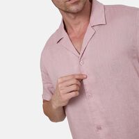 Linen Cotton Short-sleeve Shirt