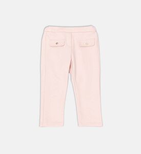 بنطال بخصر مطاطي وجيوب أمامية