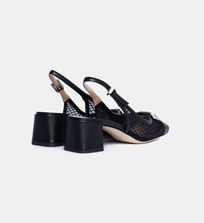 Court Shoe In Nude Mesh Court Shoe In Nude Mesh