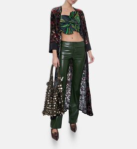 Farm Rio Coconut Tree Flow Crop Top, Model View