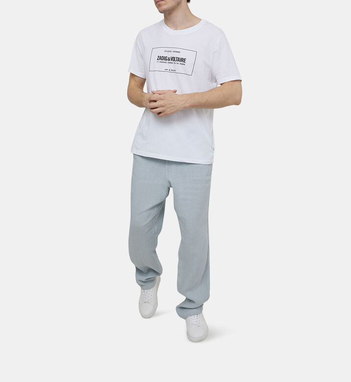Pixel Woven Linen Pants
