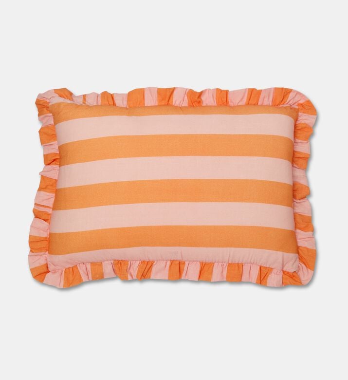 Home Deco and More Linea Decorative Cushion, Orange, 40x60-cm, Packshot View