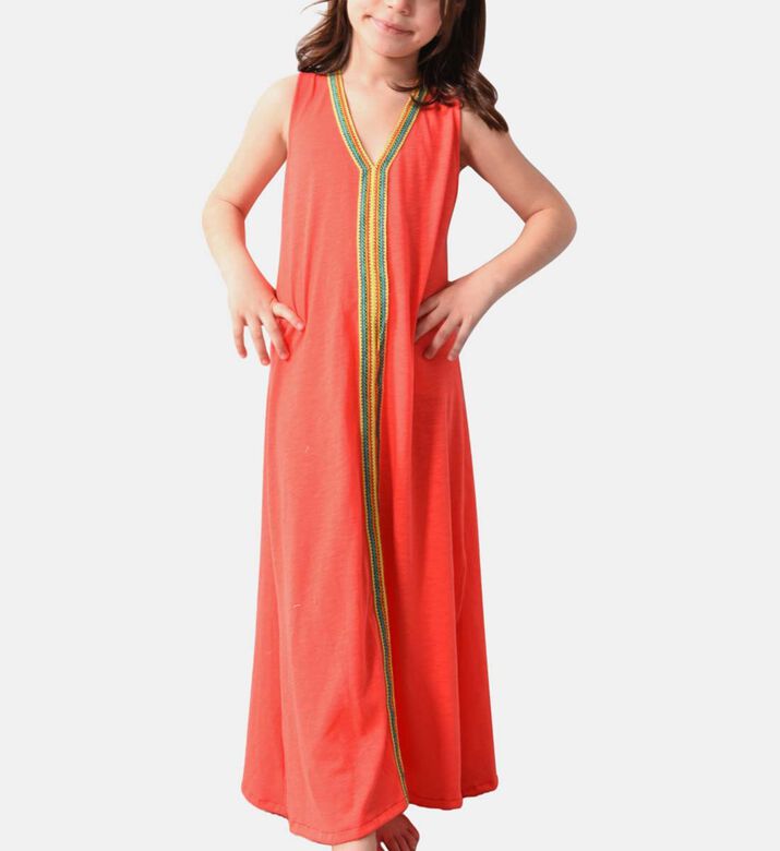 Cuba Cocktail Cotton Maxi Dress