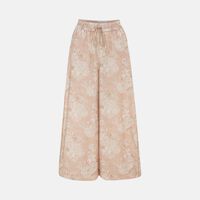 Classic Floral-print Wide-leg Pants