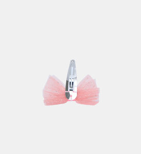Star-design Tulle Bow Clip