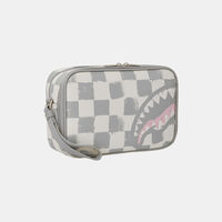 Checkered Pattern Toiletry Bag