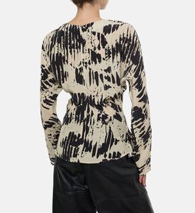 قميص فريال بطبعة مجردة