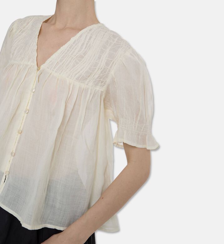 Sea NY Round Neck Sleeveless Top, Model View