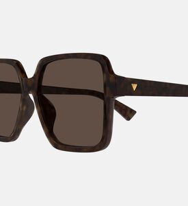 نظارات شمسية مربعة أسيتات بنقشة صدف السلحفاة 59 مم