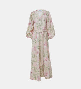 Carter and White Isadora Floral-print Ballon Sleeves Midi Dress, Packshot View