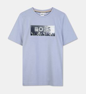 Boss Lenticular Design Jersey T-shirt, Grey, 4y, Packshot View