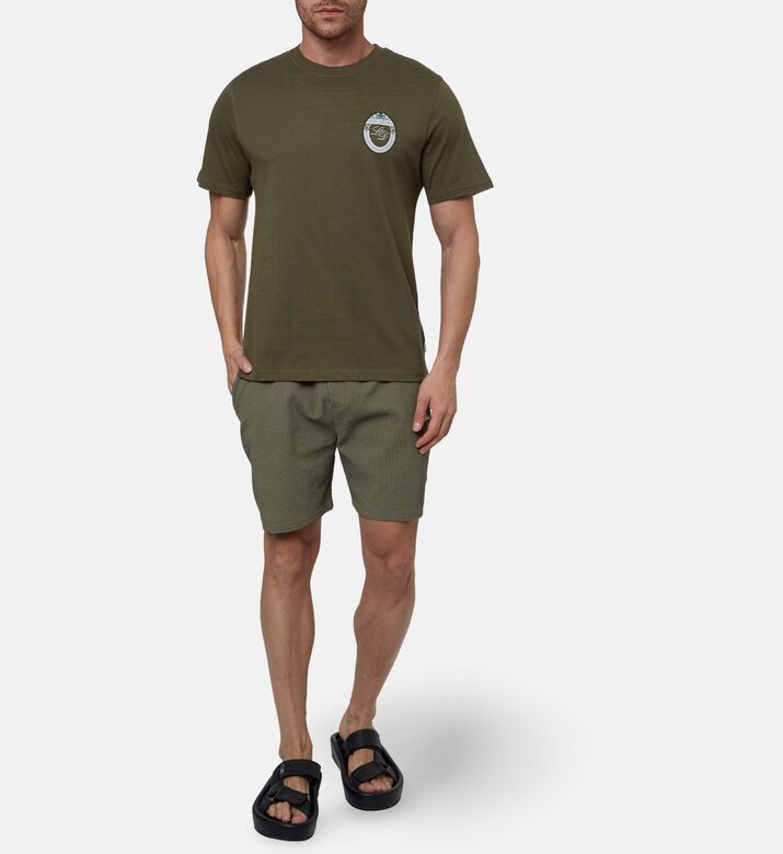 Les Deux Logo-embroidery Straight Hem T-shirt, Model View