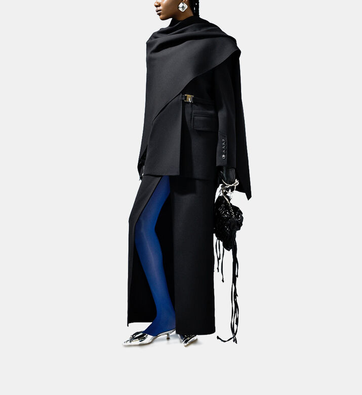 Detachable Scarf Blazer