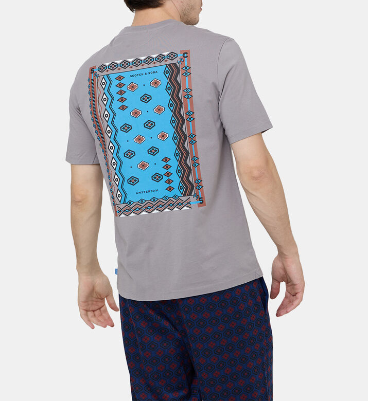 Artwork Printed Cotton T-shirt