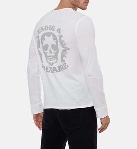 Zadig et Voltaire Button-detail V-neck Long-sleeve Top, Model View