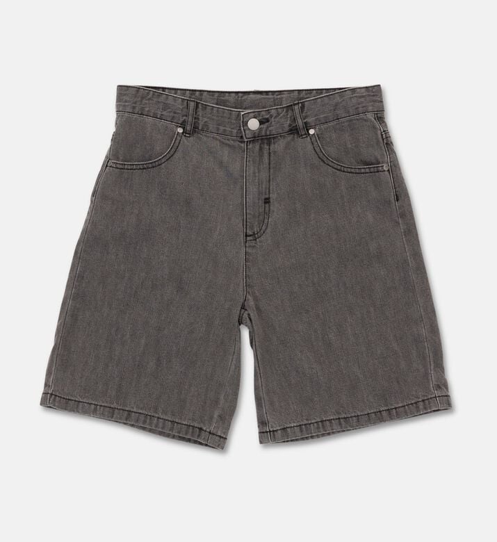 Stella McCartney Grey-wash Cotton Shorts, Packshot View