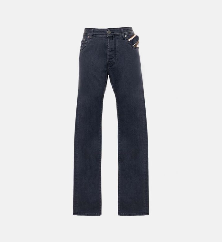 بنطال جينز ضيق بتفصيل وشاح