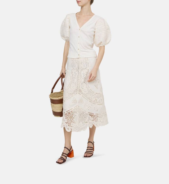 Myra Cotton Puffy Sleeves Top