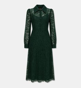 Luisa Spagnoli Lace Buttoned Midi Dress, Packshot View