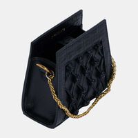 Mini Amu Croc-embossed Bag
