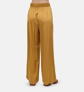 Satin Stretch Heavy Wide-leg Trousers