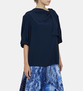 Drape Detail Short Sleeve Top