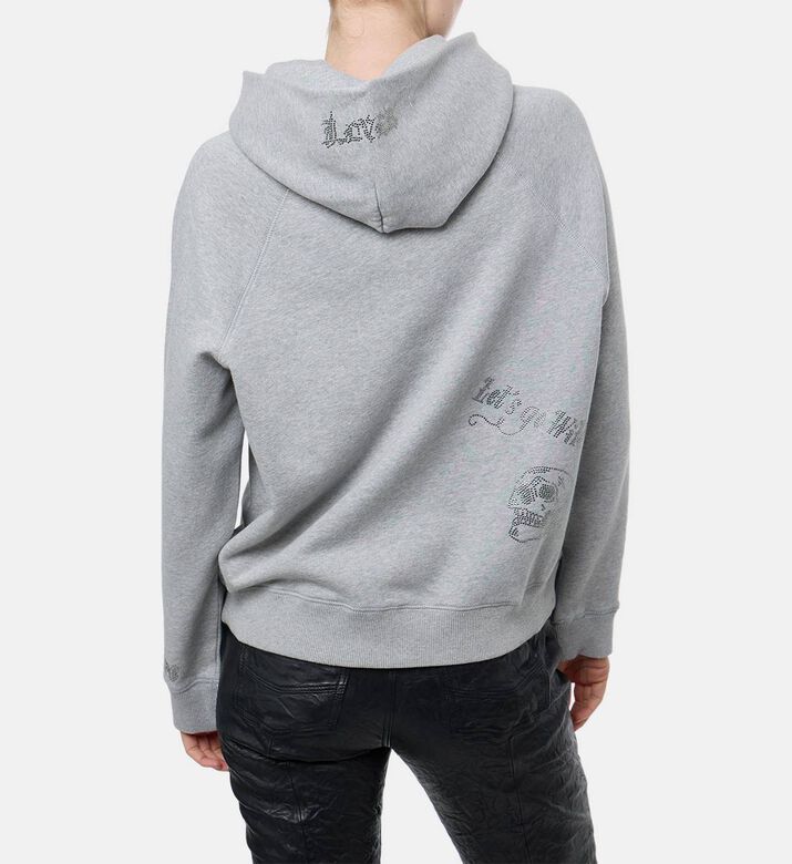 Zadig et Voltaire Rhinestone-embellished Hooded Sweater, Model View