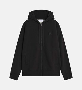 Casual Zip Fastening Hooded Sweater