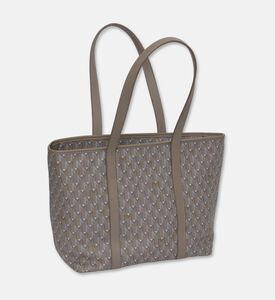 Maya.M All-over Monogram Medium Zip Tote Bag, Greige, Packshot View