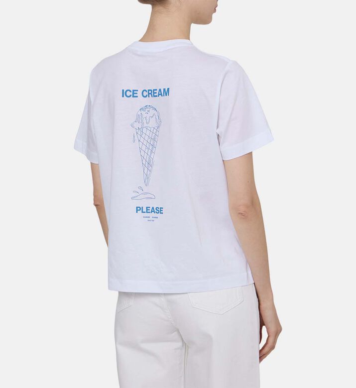 تيشيرت ساكامينو مطبوع بقصة عادية