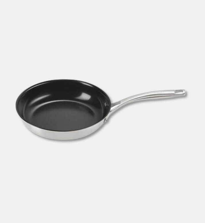 Le Creuset Ceramic Non-stick Frying Pan, Black, 24-cm, Packshot View