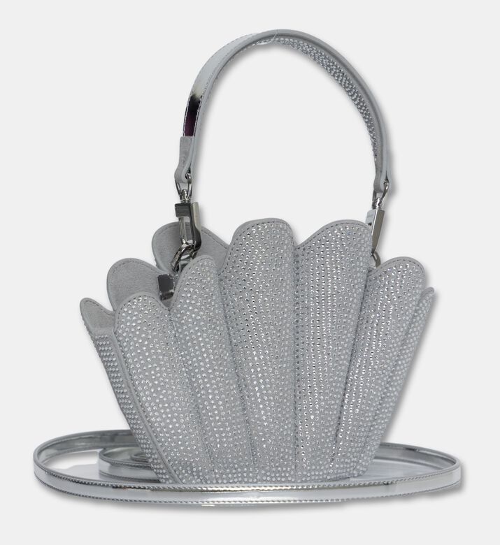 Mlouye Micro Seashell Metallic Bag, Crystal-clear, Packshot View