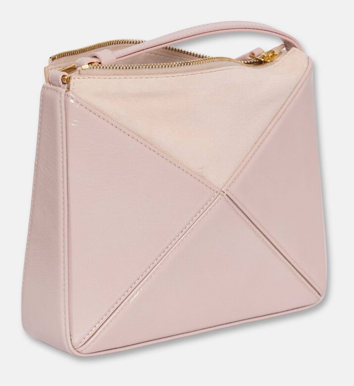 Mlouye Flex Suede Top Handle Mini Bag, Pink, Packshot View