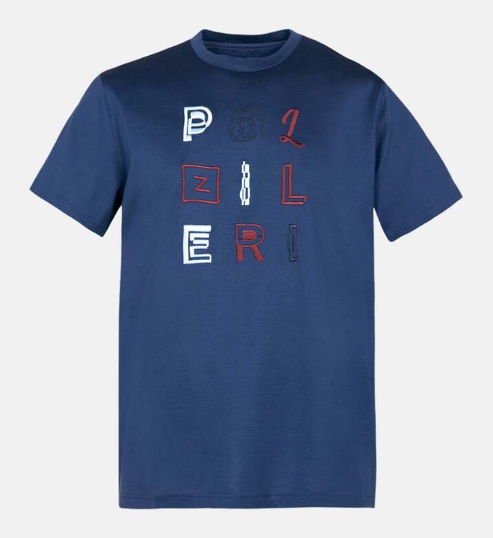 Embroidered Logo Cotton T-shirt