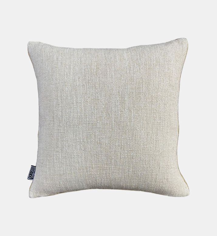 Home Deco and More Peacock Embroidered Piped Cushion, Packshot View