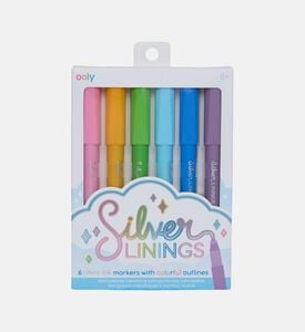 Silver Linings Outline 6-piece Markers Set Silver Linings Outline 6-piece Markers Set
