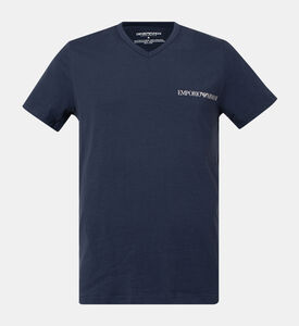 Cotton Logo-print V-neck T-shirt
