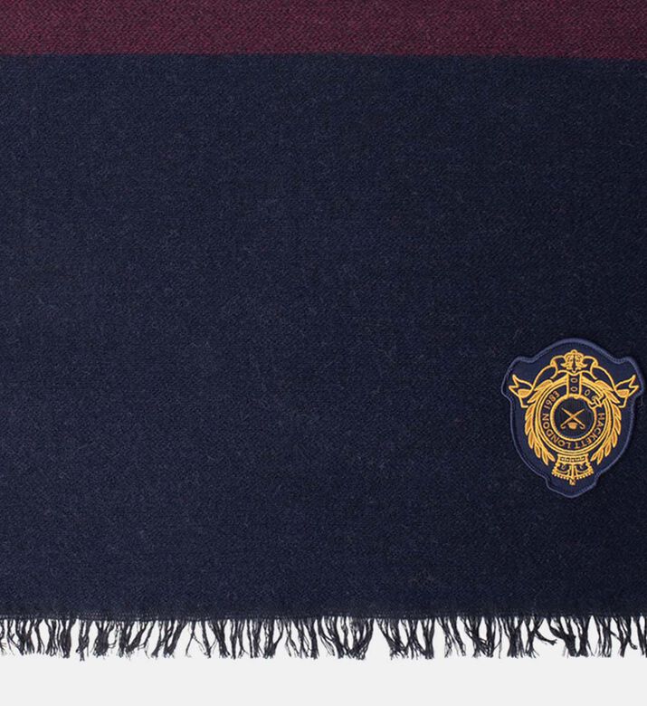Heritage Rugby Wool Logo Striped Scarf