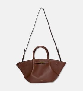 Demellier City-inspired Leather Bag, Light-brown, Packshot View