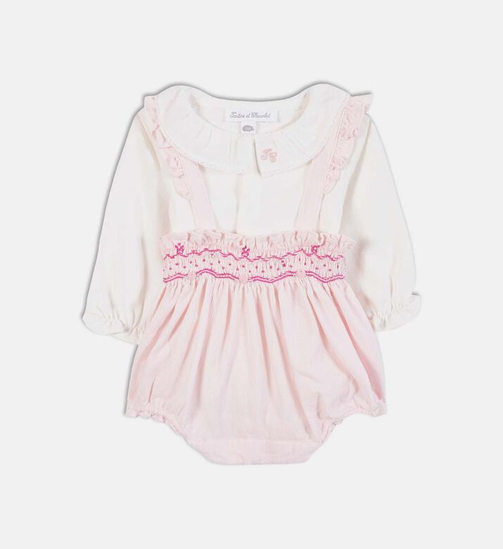 Velvet Ruffle Collar Shorts Set