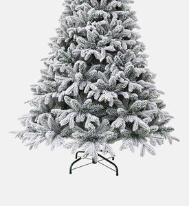 Home Deco and More Pre-lit Snowy Flocked Tree, White, 240-cm, Packshot View