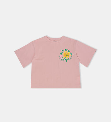Cotton Bee Logo-print T-shirt