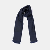 Jacquard Logo Frayed-finish Scarf