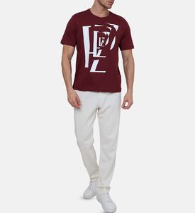 تيشيرت قطن بطبعة شعار