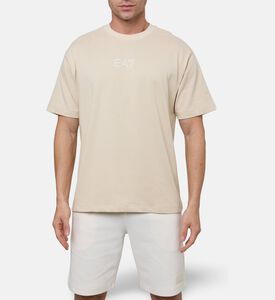 EA7 Cotton Regular-fit Crewneck T-shirt, Model View